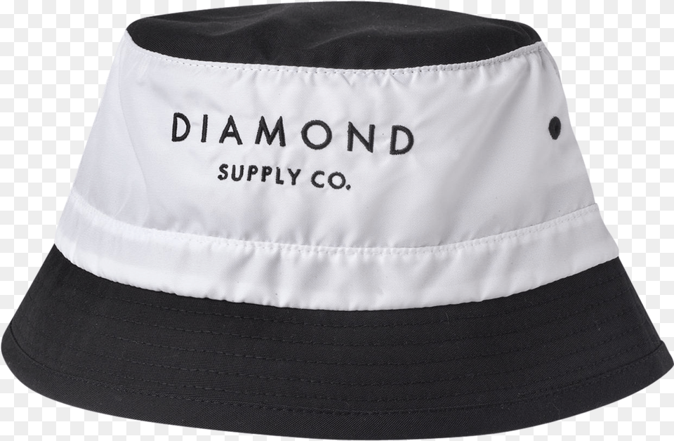 Diamond Stone Cut Bucket Hat Lxl Whiteblk Diamond Supply Co Stone Cut White Bucket Hat Small, Clothing, Sun Hat, Blouse Free Transparent Png