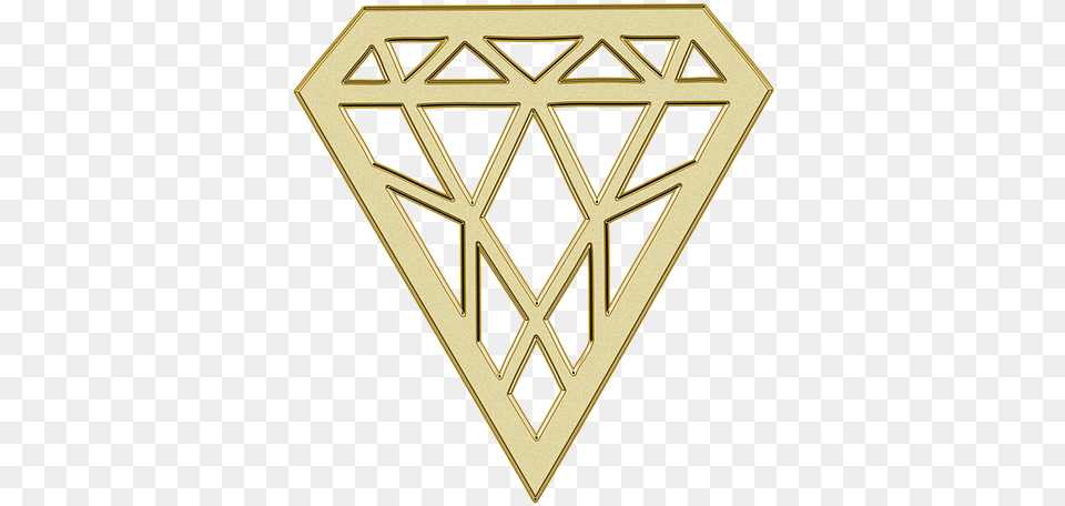 Diamond Stone Ornament Jewelry Gold Golden Logo Diamant Gold, Symbol, Road Sign, Sign Png