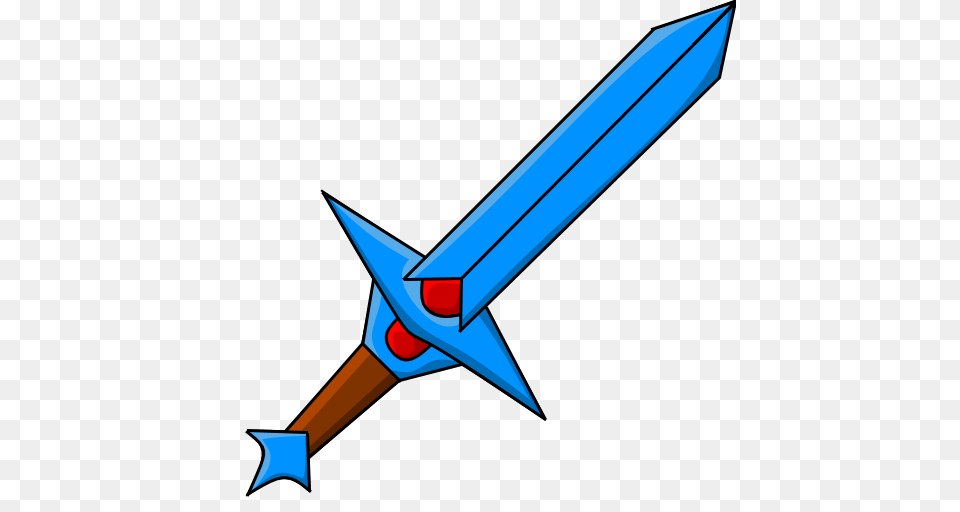 Diamond Sword For Minecraft, Weapon, Ammunition, Missile, Aircraft Free Png