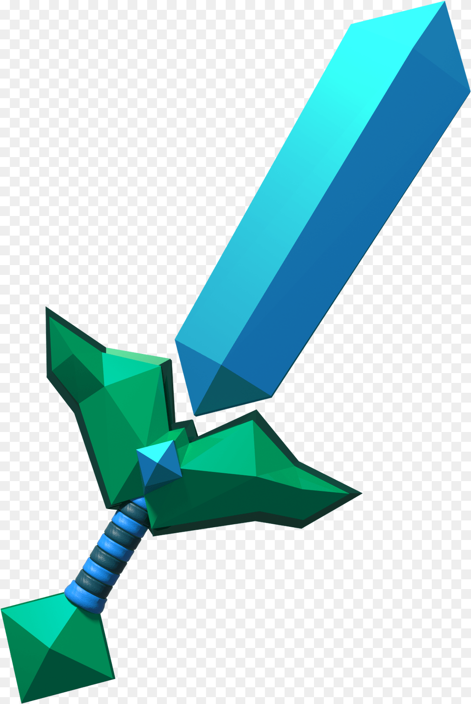 Diamond Sword Imagined By Lanceberyl Minecraft, Weapon Free Png Download