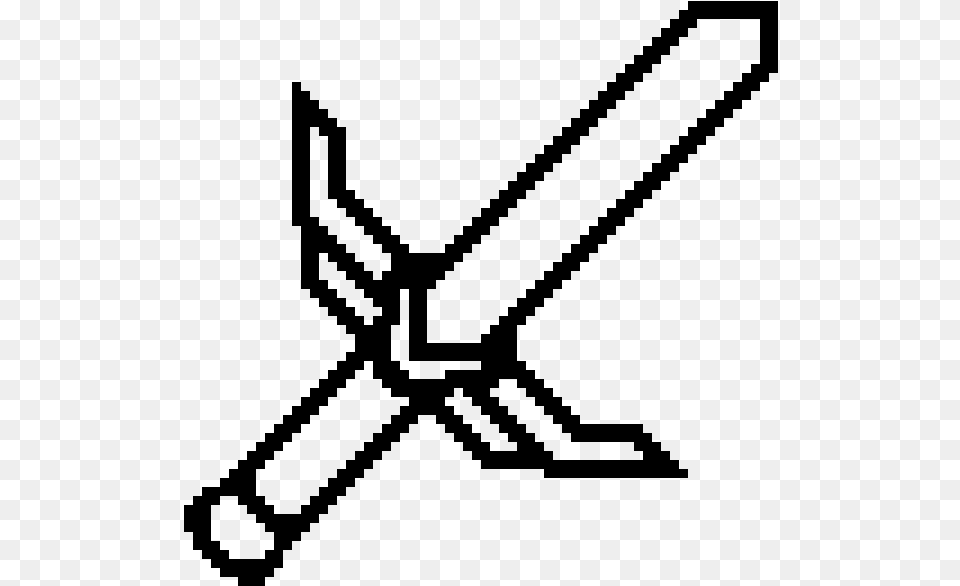 Diamond Sword Transparent, Gray Png