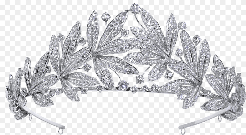 Diamond Tiara Royal Jewels Floral Wreath Diamond Tiara, Accessories, Jewelry, Gemstone, Chandelier Free Png Download