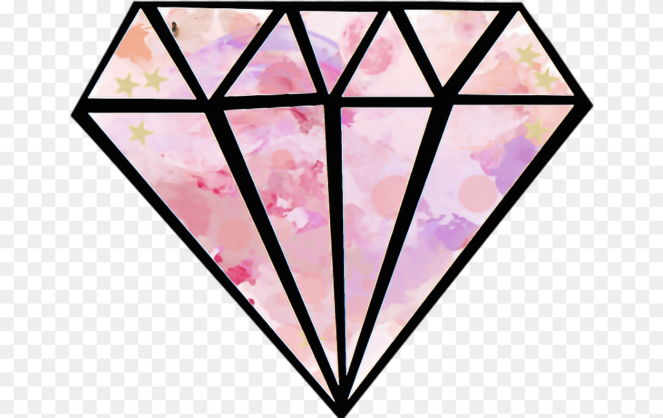 Diamond Tumblr Flower Cool Diamond Sticker, Accessories, Gemstone, Jewelry Png