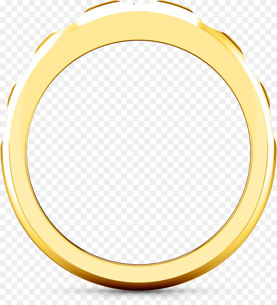 Diamond Wedding Band Jazz Circle, Gold, Oval Png