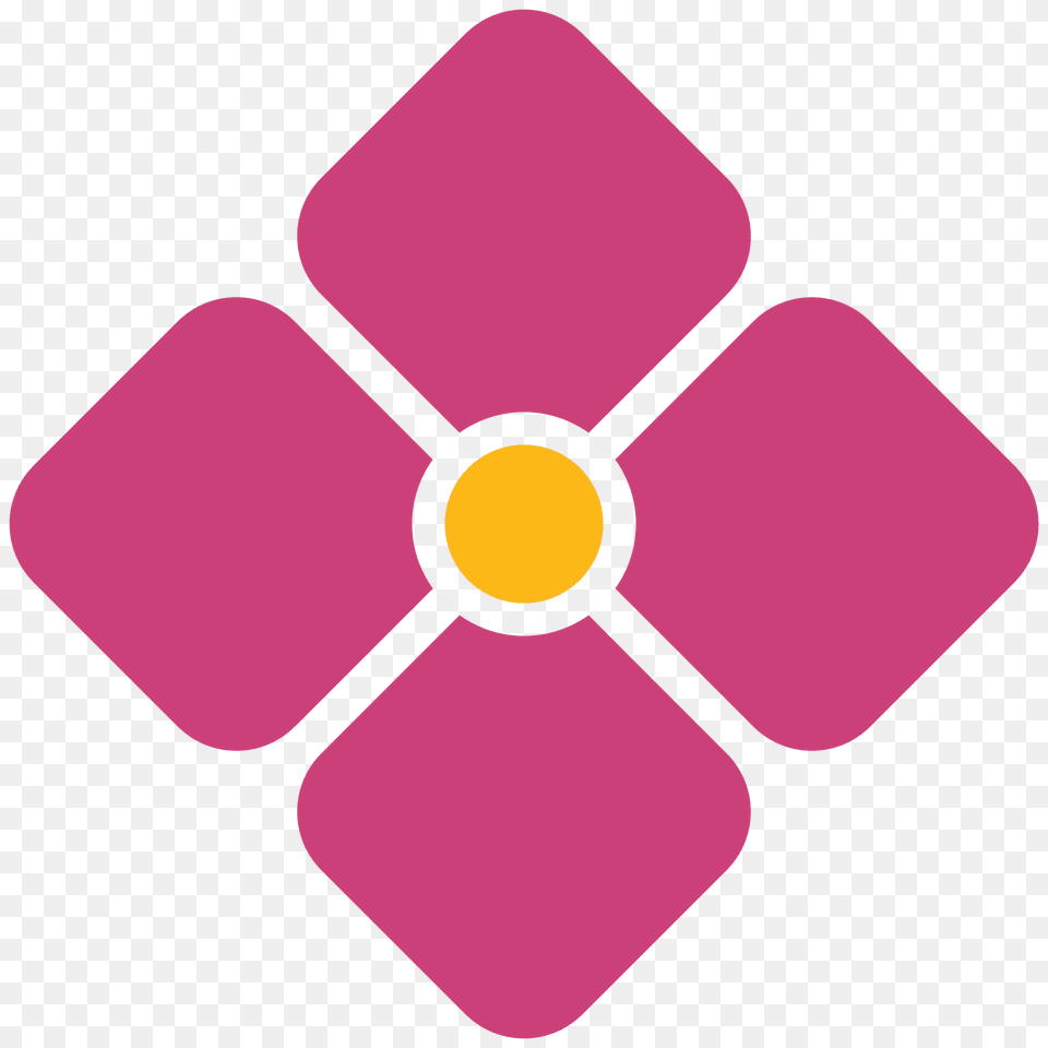 Diamond With A Dot Emoji Clipart, Purple, Anemone, Flower, Plant Free Transparent Png