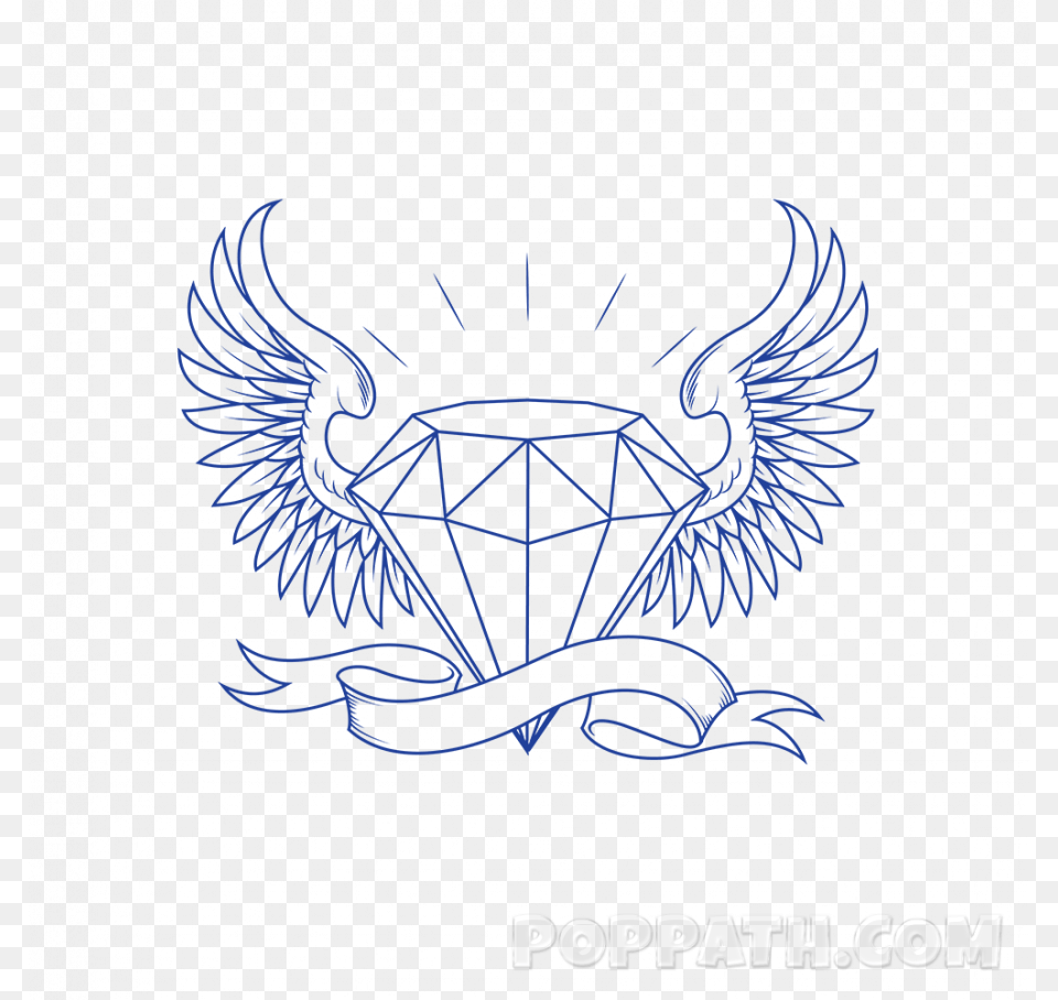 Diamond With Crown Drawing, Emblem, Symbol, Logo Free Transparent Png