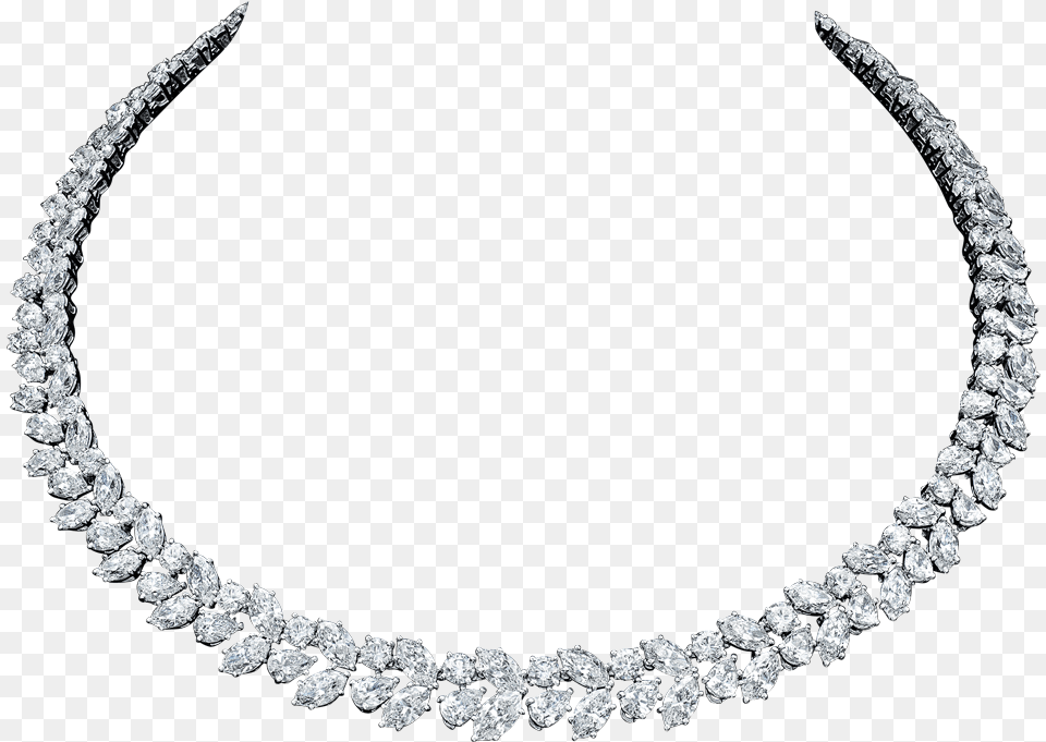 Diamond Wreath Necklace By Harry Winston Classic Diamond Necklace, Accessories, Gemstone, Jewelry Free Png