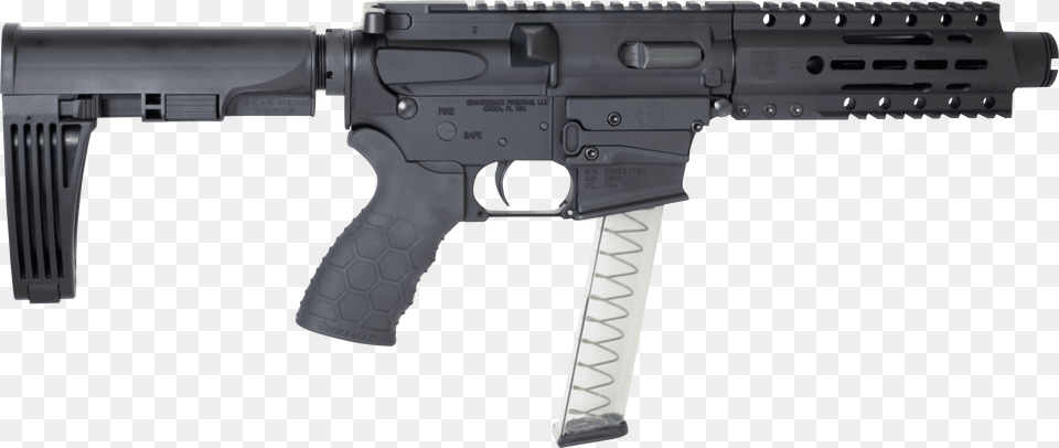 Diamondback 9mm Ar Pistol, Firearm, Gun, Rifle, Weapon Png