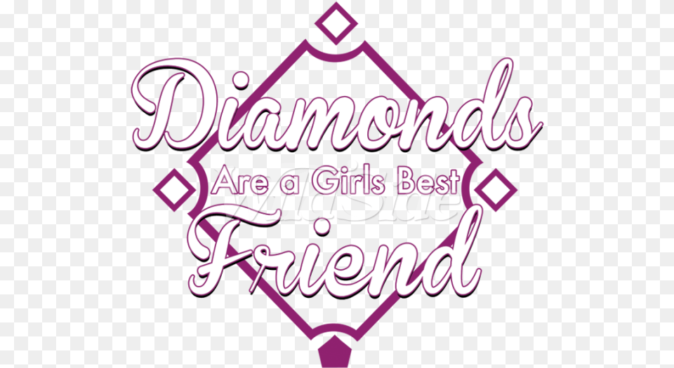 Diamonds Are A Girls Best Friend Diamond Are A Decorative, Purple, Dynamite, Weapon, Text Free Transparent Png