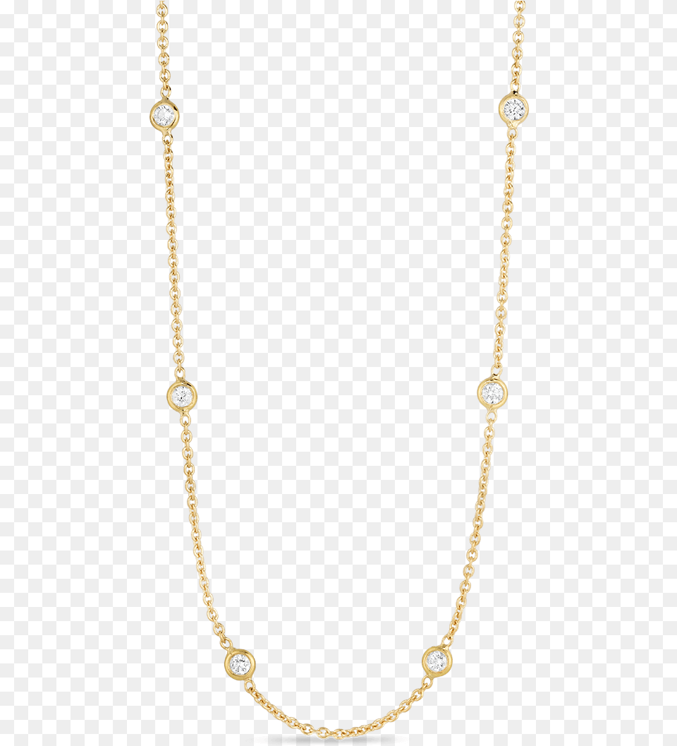 Diamonds By The Inchnecklace With 10 Diamond Stations Gold Necklace Chain With Diamonds, Accessories, Jewelry, Bead, Bead Necklace Free Png Download