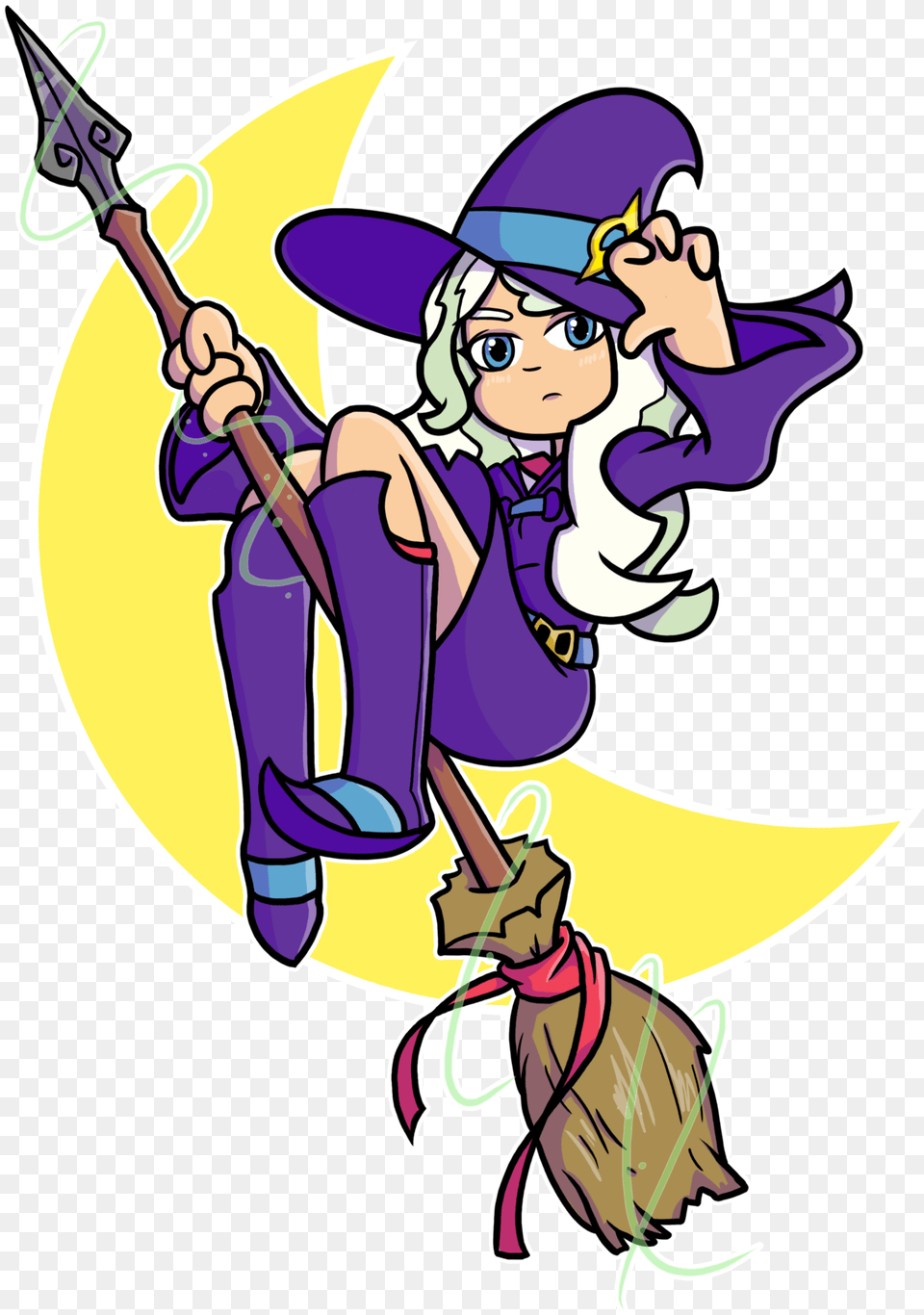 Diana From Little Witch Academia Cartoon, Cleaning, Person, Baby, Face Free Transparent Png