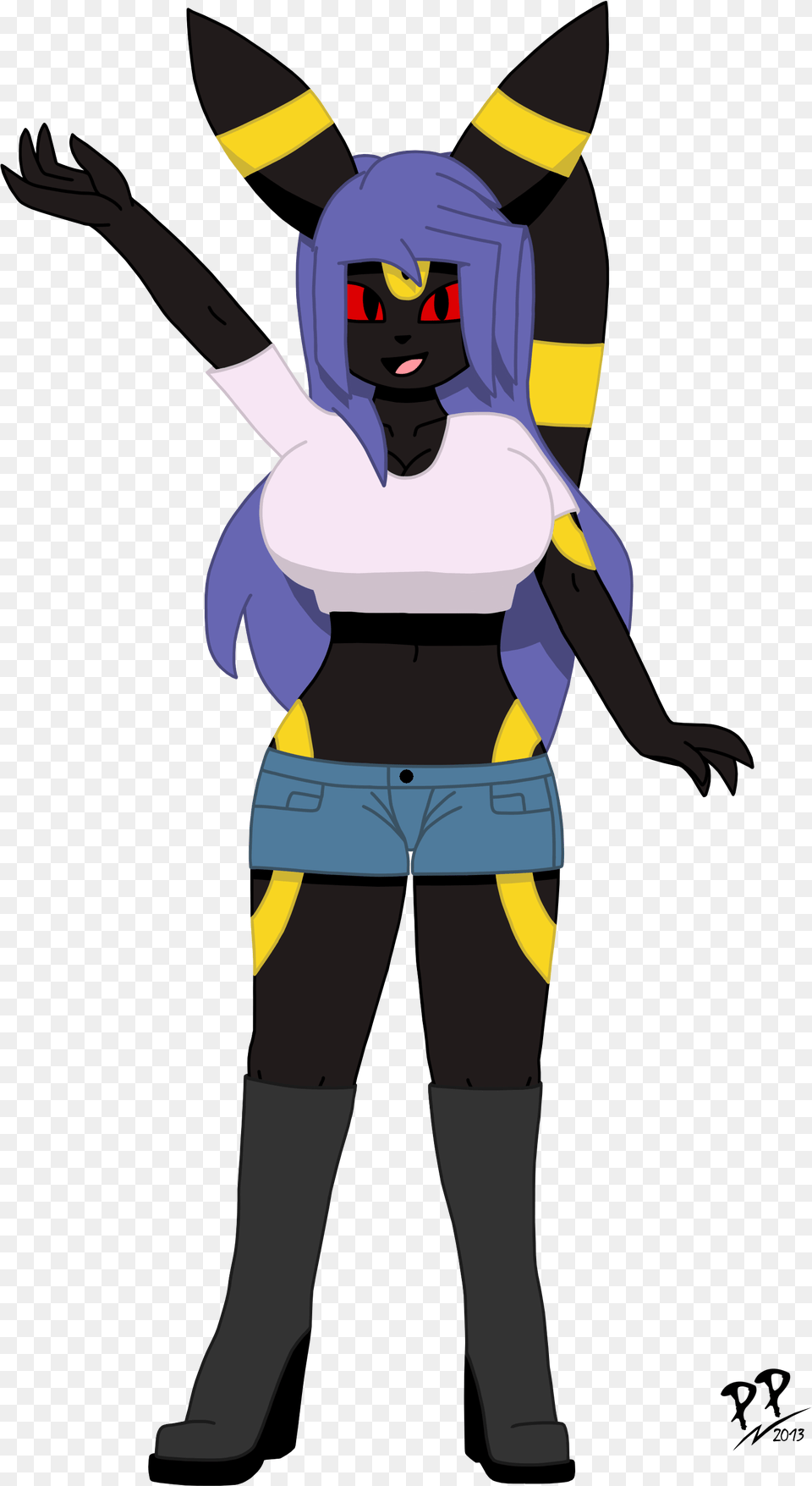 Diana The Umbreon Cartoon, Person, Clothing, Costume, Face Free Png