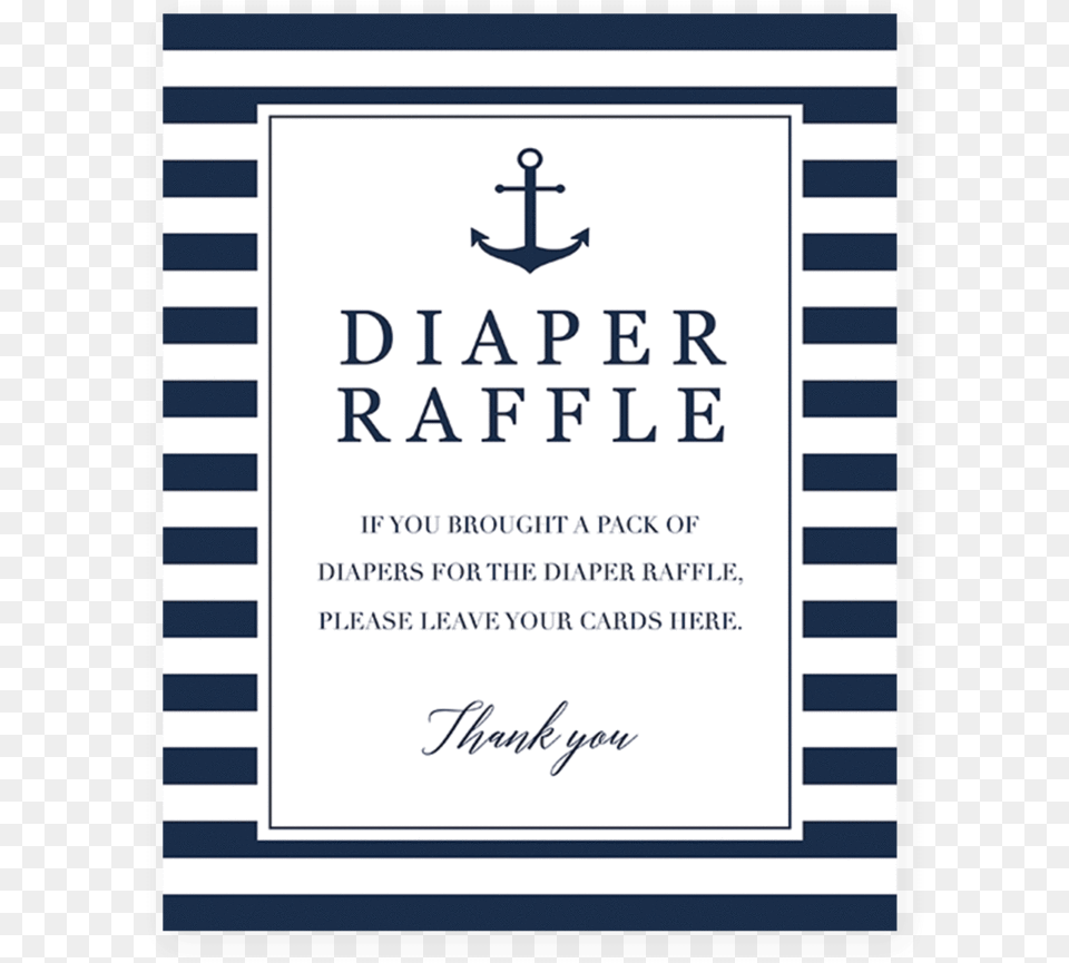 Diaper Raffle Sign For Baby Shower For Boy, Electronics, Hardware, Book, Publication Free Png Download