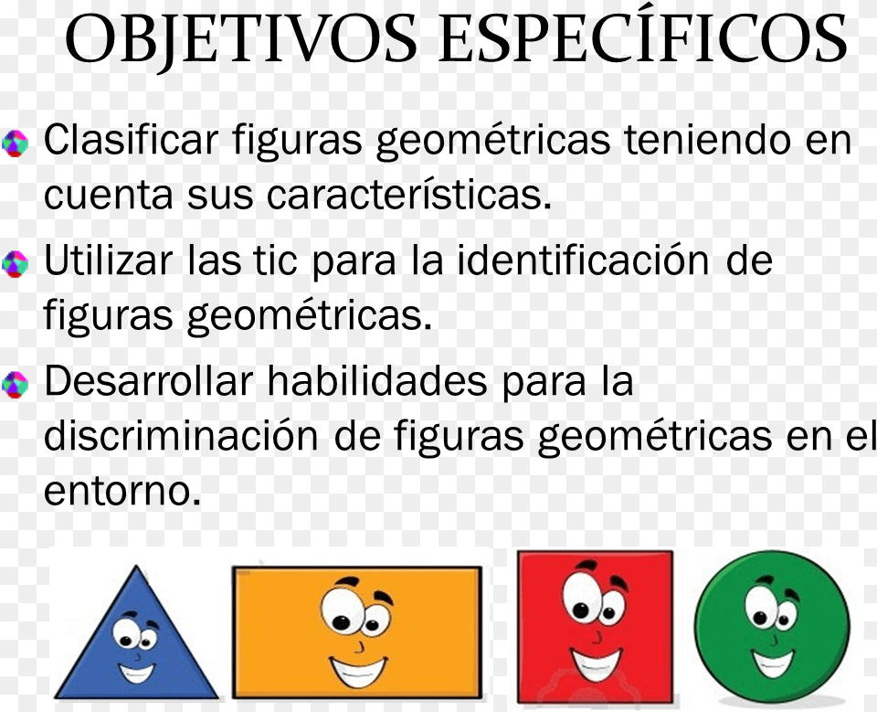 Diapositivas Proyecto Me Divierto Con Las Figuras Geomtricas Objetivos Especificos De Figuras Geometricas, Face, Head, Person, Game Png