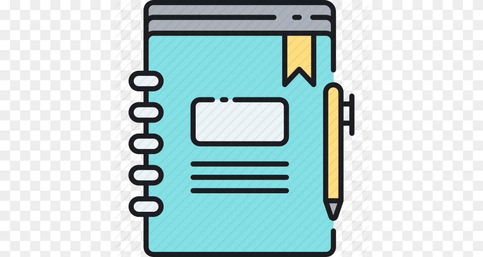 Diary Journal Note Notebook Scrapbook Icon, Electronics, Phone, Mobile Phone Free Png