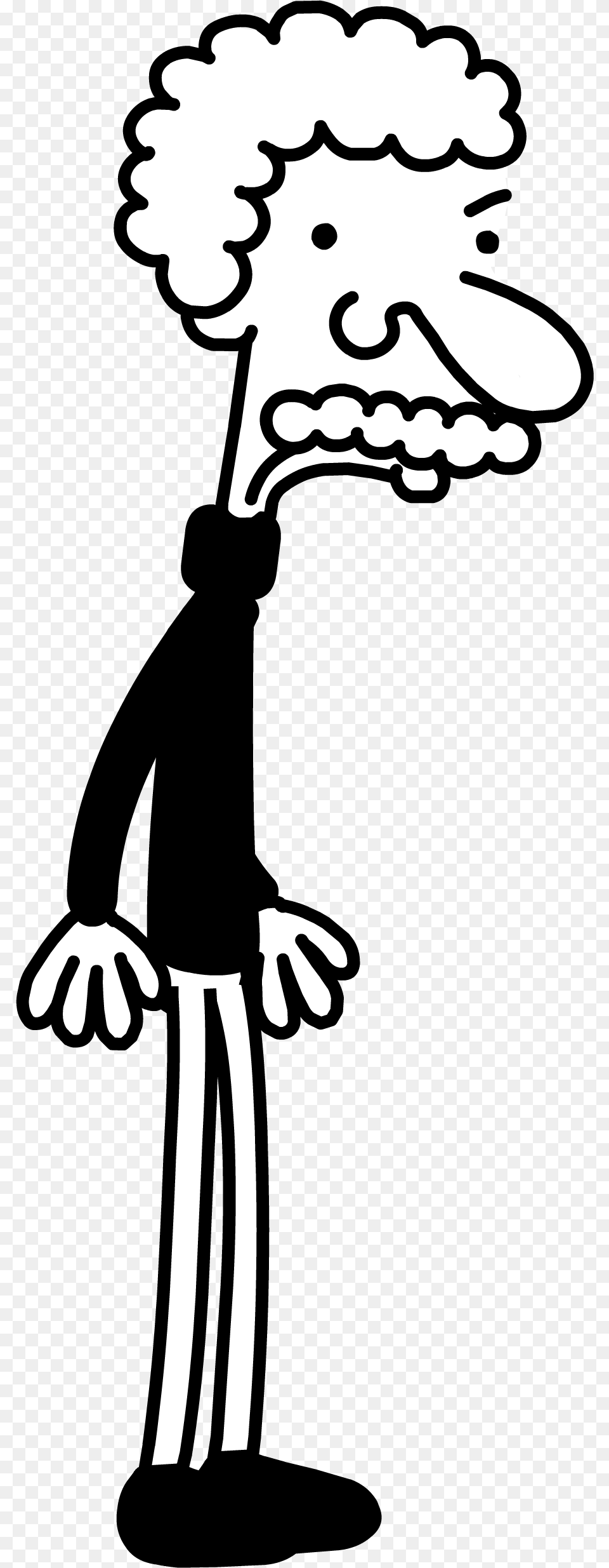 Diary Of A Wimpy Kid Wiki Diary Of A Wimpy Kid Grandpa, Stencil, Person, Silhouette, Head Png Image
