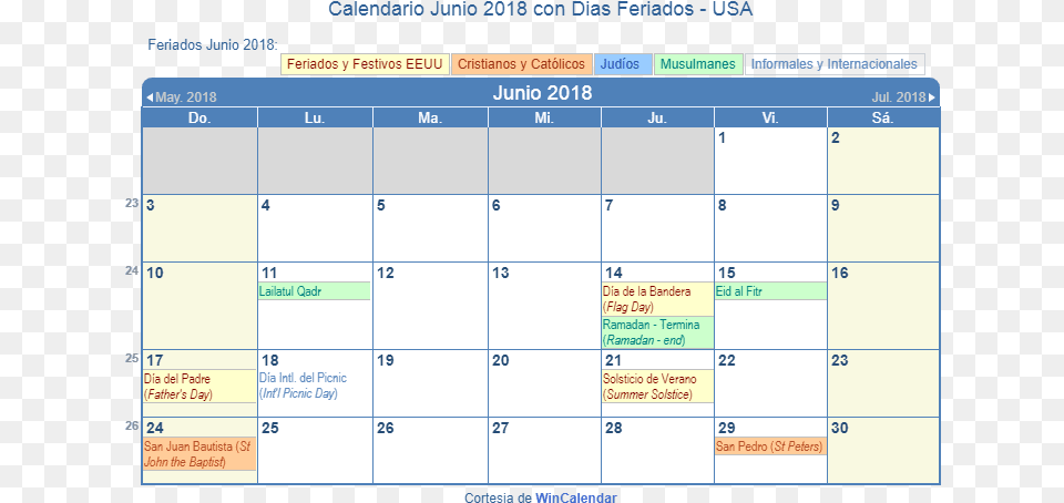 Dias Feriados En Usa 2018 Download Holidays Are In June, Calendar, Text Png Image