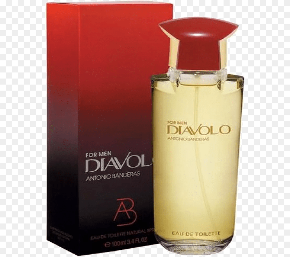 Diavolo Eau De Toilette Antonio Banderas Diavolo 100 Ml, Bottle, Cosmetics, Perfume, Aftershave Free Transparent Png