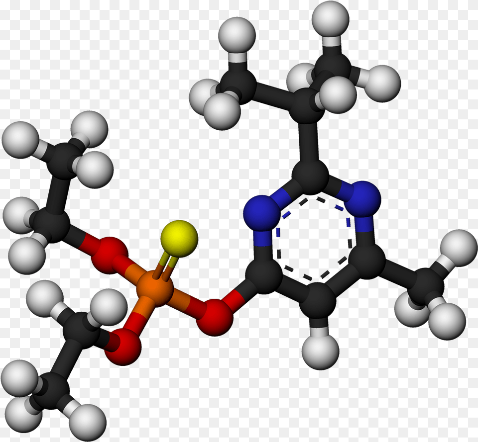 Diazinon Molecule 3d Balls By Ahrls, Sphere, Chess, Game, Accessories Free Png