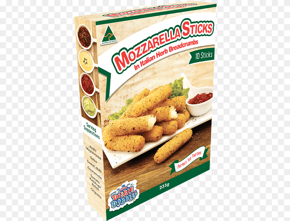 Dibble Dabbles Mozzarella Sticks, Food, Fried Chicken, Nuggets, Ketchup Free Png Download