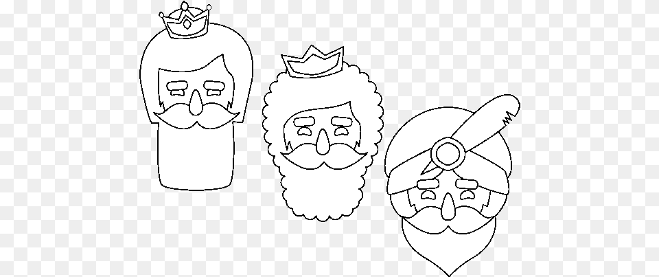 Dibujo De 3 Reyes Magos Para Colorear Drawing, Stencil, Person, Man, Male Free Png