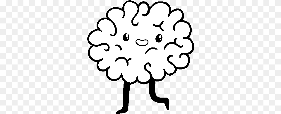 Dibujo De Cerebro Kawaii Para Colorear Cerebro Kawaii Para Colorear, Stencil, Person, Outdoors, Nature Free Png Download