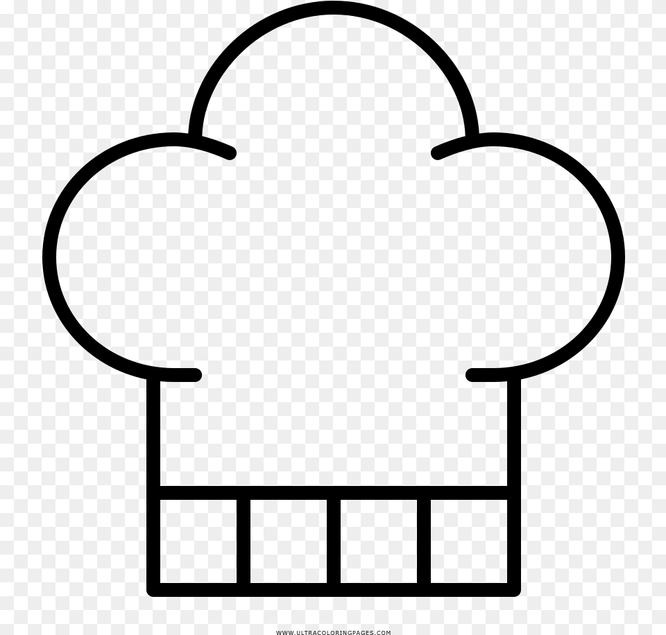 Dibujo De Chef Para Colorear Dibujo De Sombrero De, Gray Png