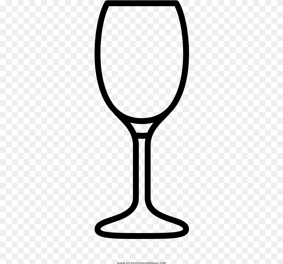 Dibujo De Copa De Vino Blanco Para Colorear Champagne Stemware, Gray Png