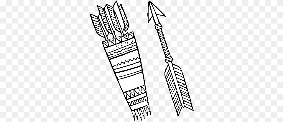 Dibujo De Flechas Indias Para Colorear Arco E Flecha Indigena Para Colorir, Weapon, Arrow, Quiver Png