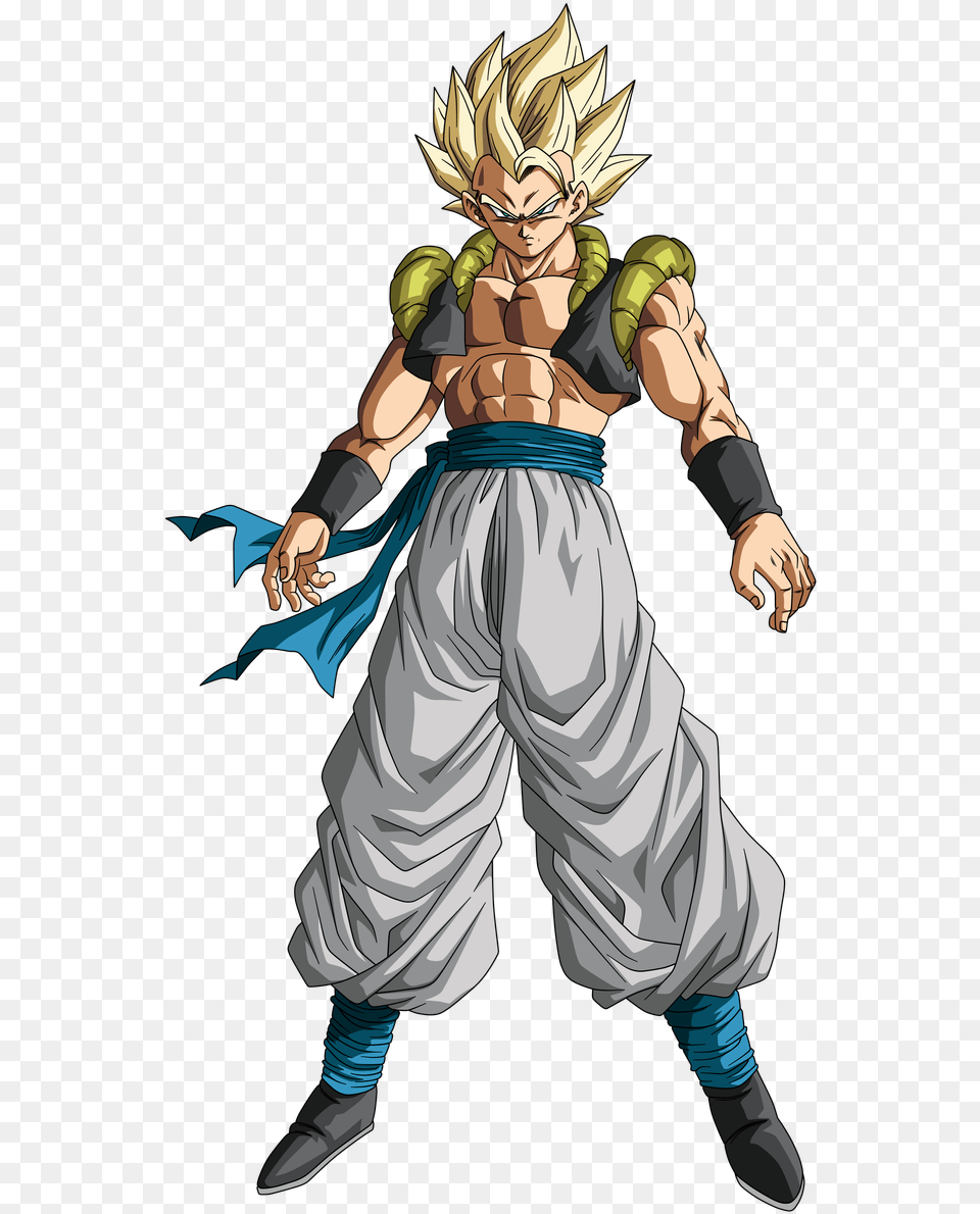 Dibujo De Gogeta Sper Sayayn, Book, Comics, Publication, Person Free Png Download