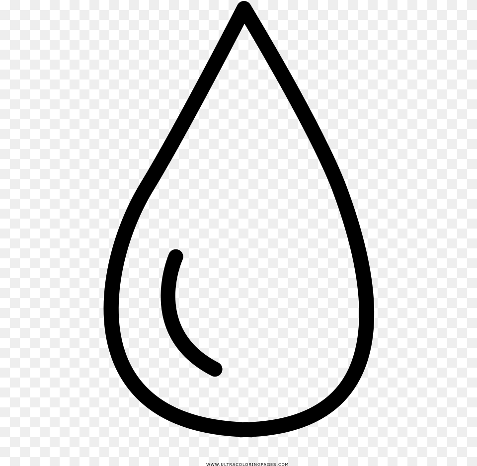 Dibujo De Gota De Agua Para Colorear Dibujo Gotas De Agua, Gray Free Png