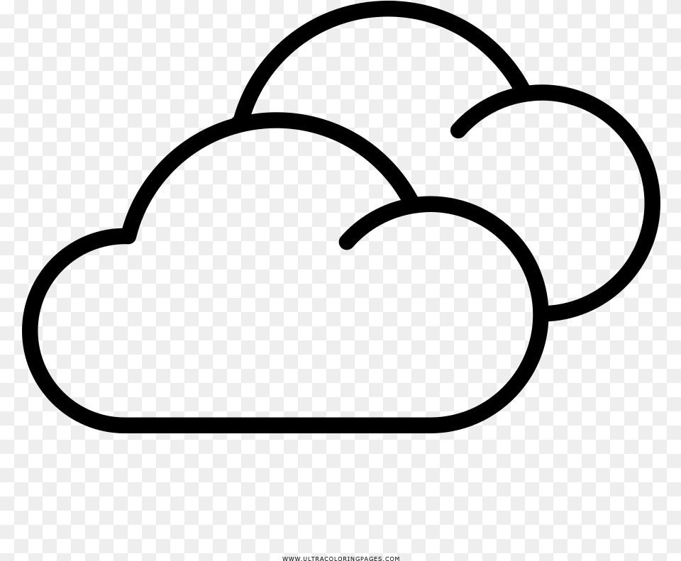 Dibujo De Nubes Para Colorear Imagenes De Nubes Nubladas Para Dibujar, Gray Free Transparent Png