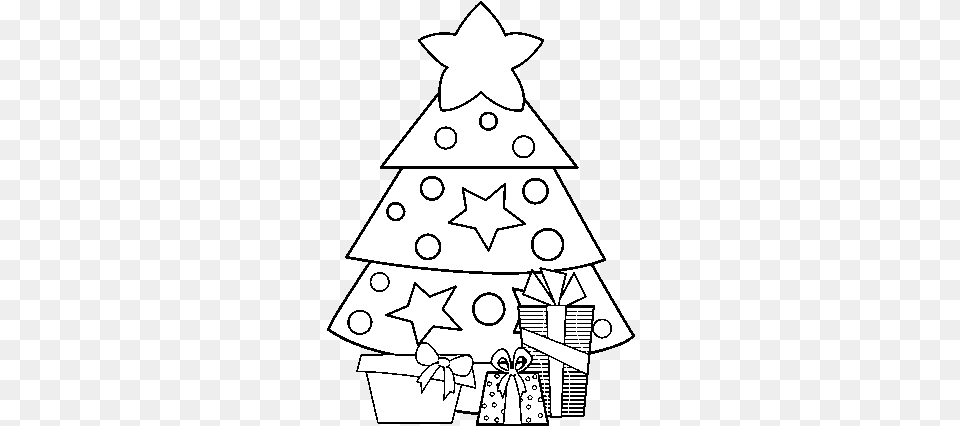 Dibujo De Regalos De Navidad 2 Para Colorear Christmas Tree, Symbol, Star Symbol, Adult, Wedding Free Png Download