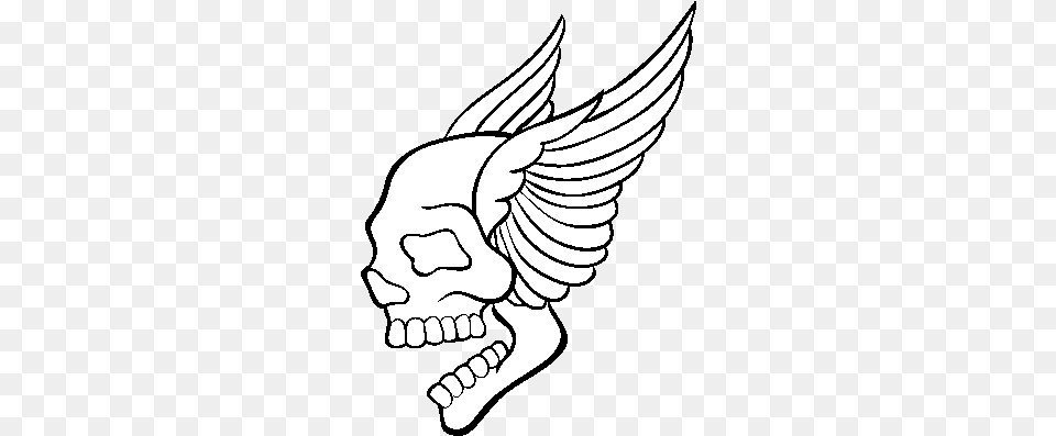 Dibujo De Tatuaje De Calavera Con Alas Para Colorear Dibujos Para Dibujar Tatuajes, Baby, Person, Body Part, Hand Png