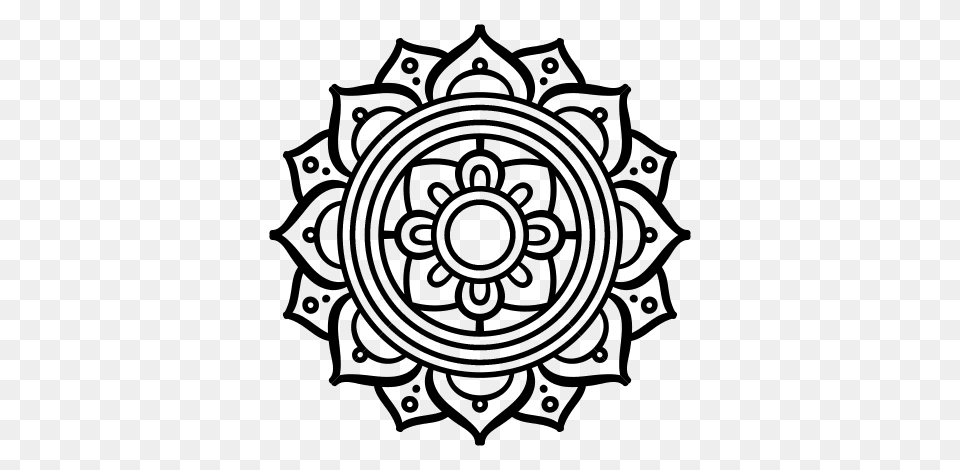 Dibujo De Un Mandala Mosaico Griego Para Pintar Colorear O, Emblem, Symbol, Ammunition, Grenade Free Transparent Png