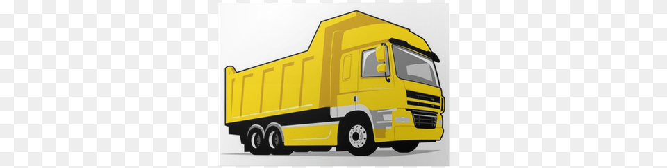 Dibujo De Un Volquete, Trailer Truck, Transportation, Truck, Vehicle Free Transparent Png