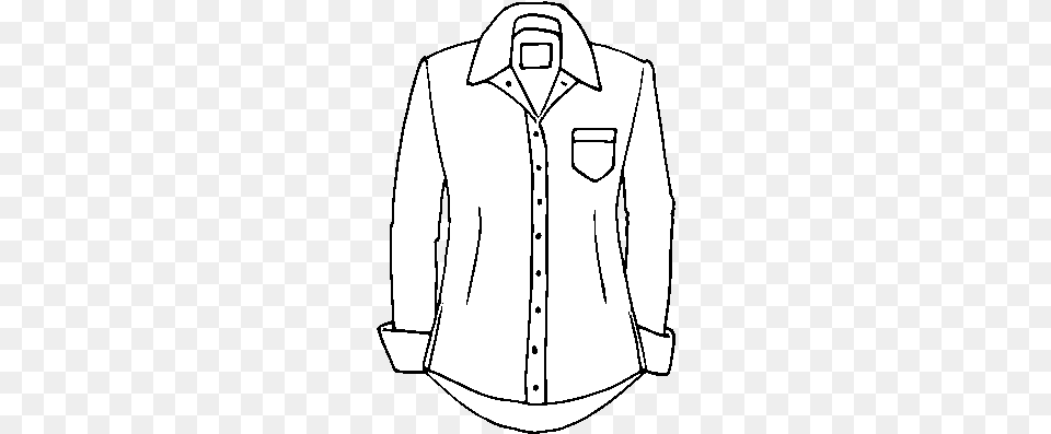 Dibujo De Una Camisa Para Colorear Drawing, Clothing, Dress Shirt, Long Sleeve, Shirt Free Png