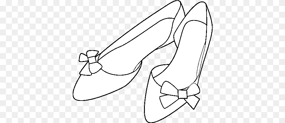 Dibujo De Zapatos Con Lazos Para Colorear Desenho De Sapatilha, Clothing, Footwear, High Heel, Shoe Png Image