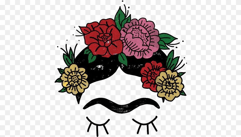 Dibujo Frida Kahlo Calavera, Art, Dahlia, Floral Design, Flower Free Png