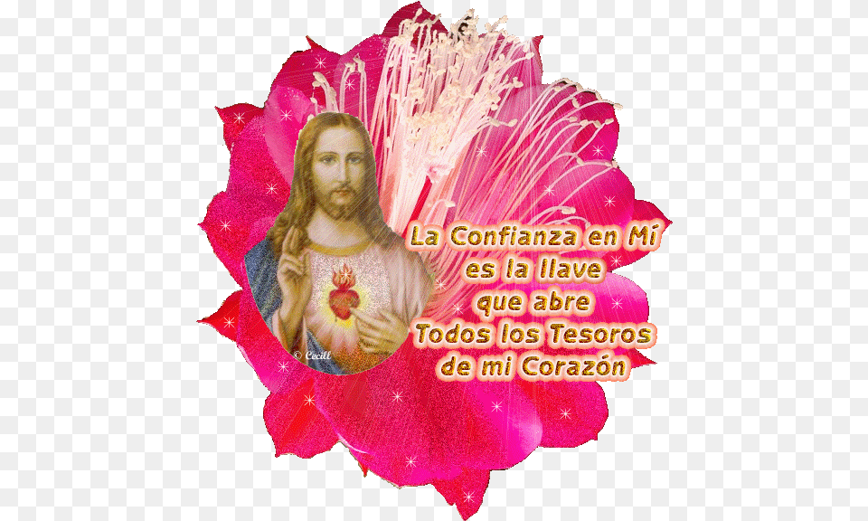Dibujo Para Colorear Flores San Valentn Img Sacred Heart Of Jesus, Plant, Petal, Flower, Woman Free Png Download