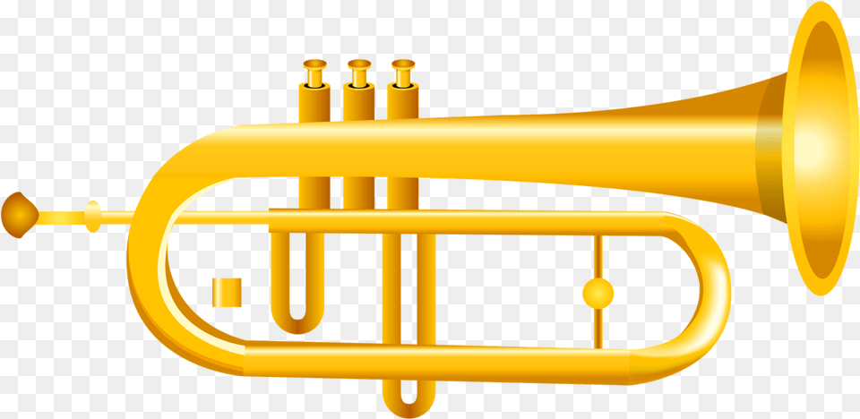 Dibujo Trompeta 2 Image Trumpet Western Musical Instruments, Brass Section, Flugelhorn, Horn, Musical Instrument Free Png