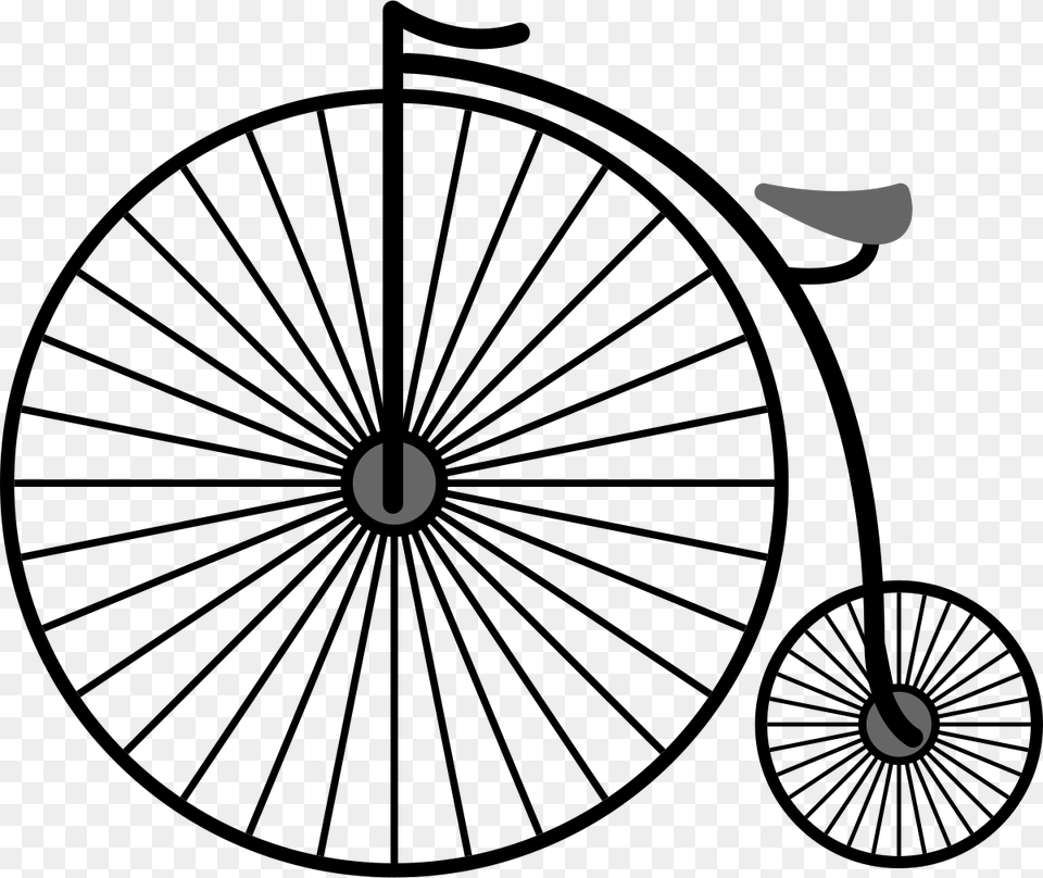 Dibujos Bicicletas Antiguas Para Colorear, Silhouette Free Png Download