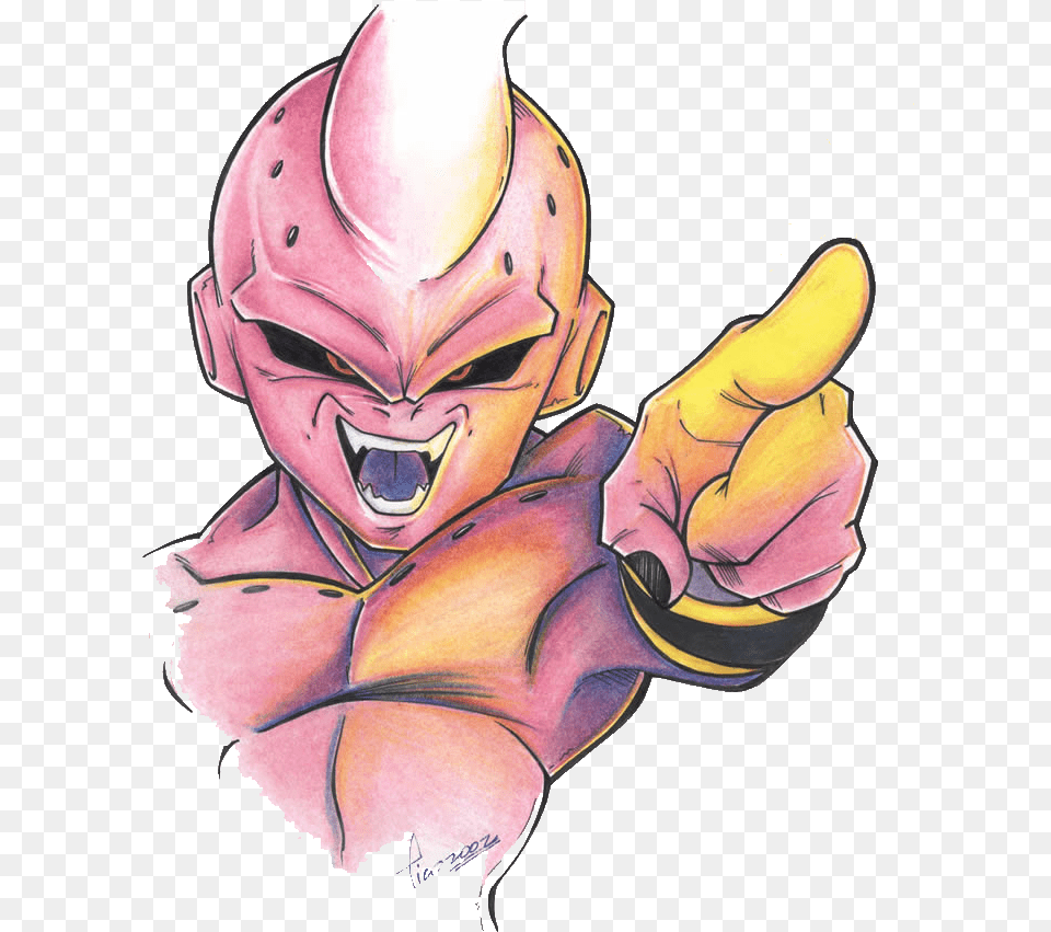 Dibujos De Dragon Ball Z Majin Buu, Baby, Person, Book, Comics Free Png