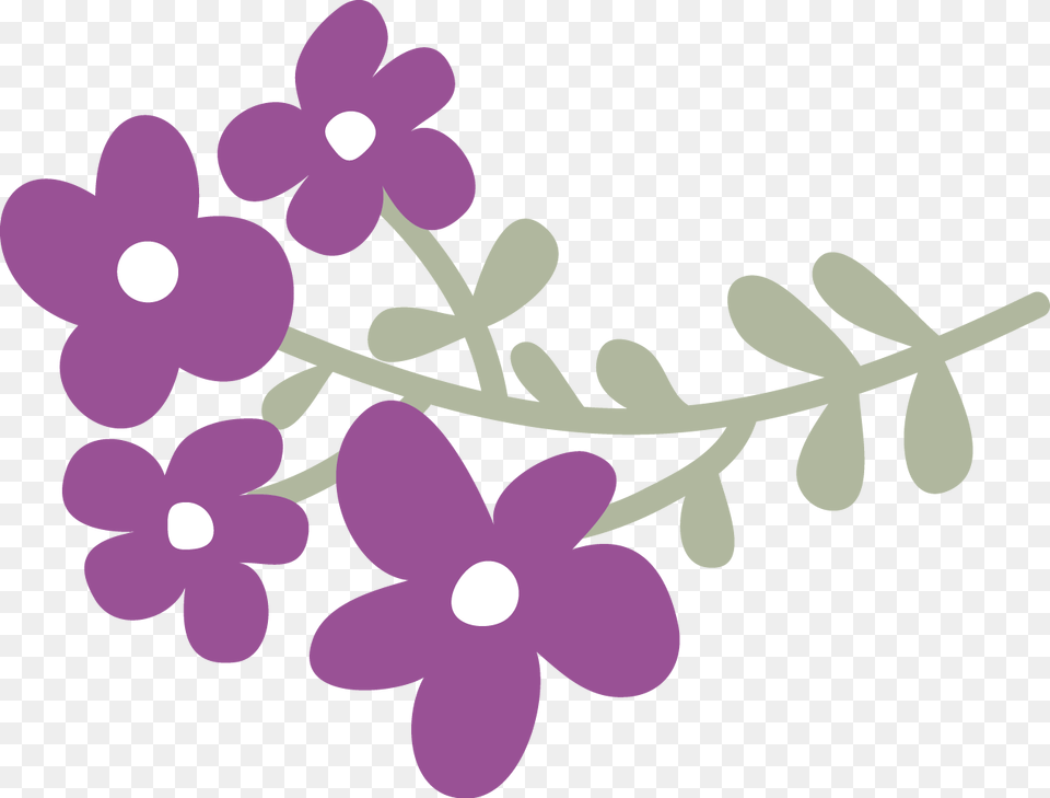 Dibujos De Flores Con Fondo Transparente, Flower, Plant, Purple, Art Free Transparent Png