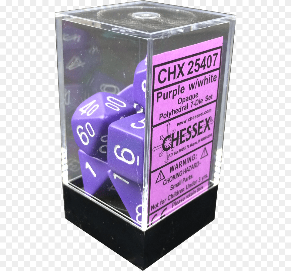 Dice Box 7 Die Set Chessex Dice Sets, Game Free Transparent Png