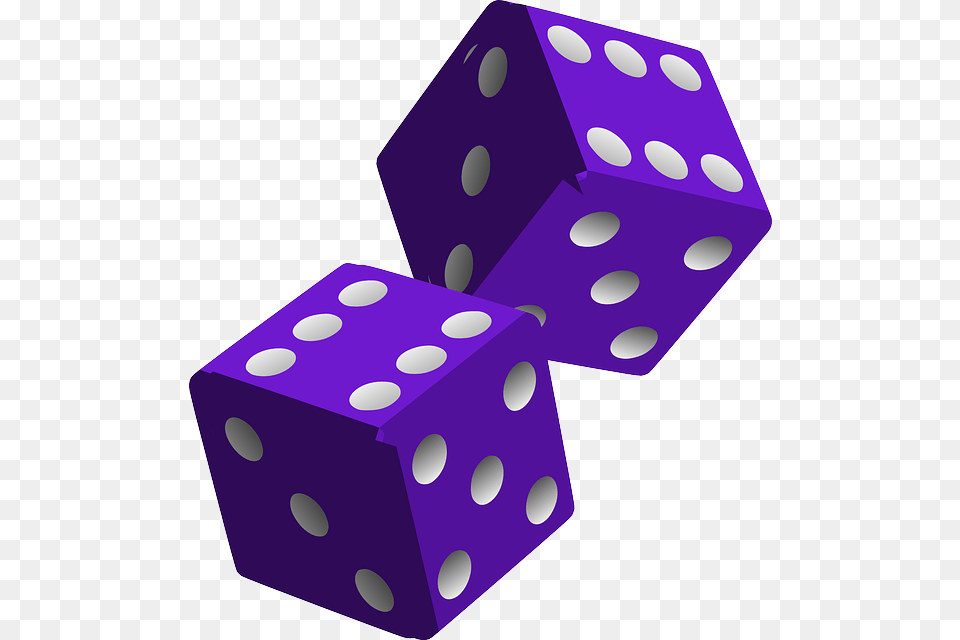 Dice Die Purple Game Play Gaming Gambling Luck Purple Dice Clipart Png Image