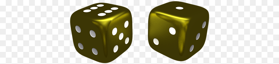 Dice Double Golden White 3d Rendered Layer Dice Game, Computer Hardware, Electronics, Hardware, Mouse Png