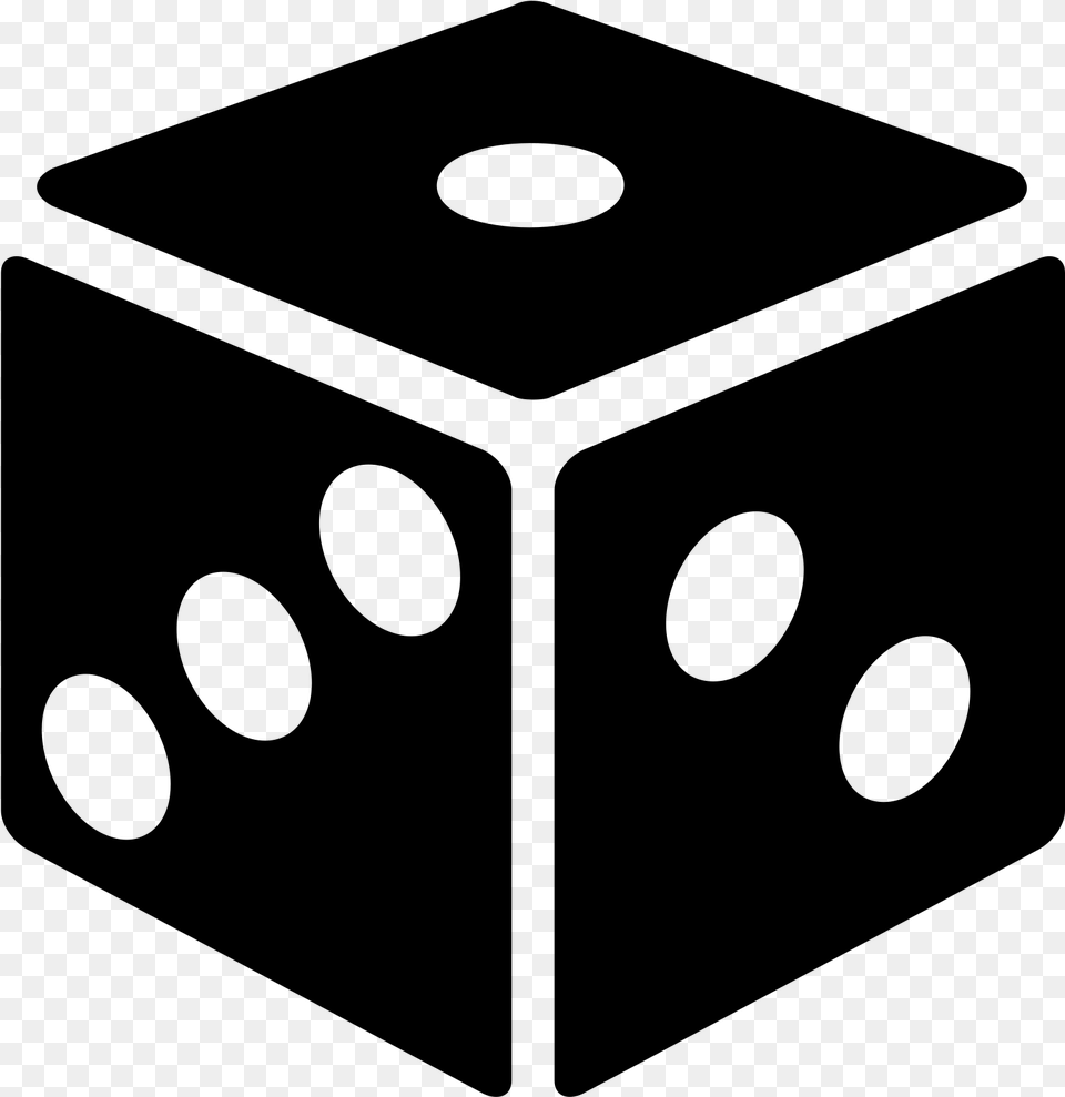 Dice Icon, Gray Png Image