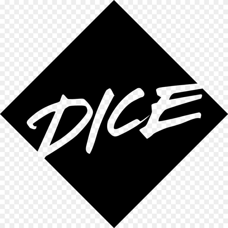 Dice Logo Diamond Black Dice Fm Logo, Sign, Symbol, Text Free Png