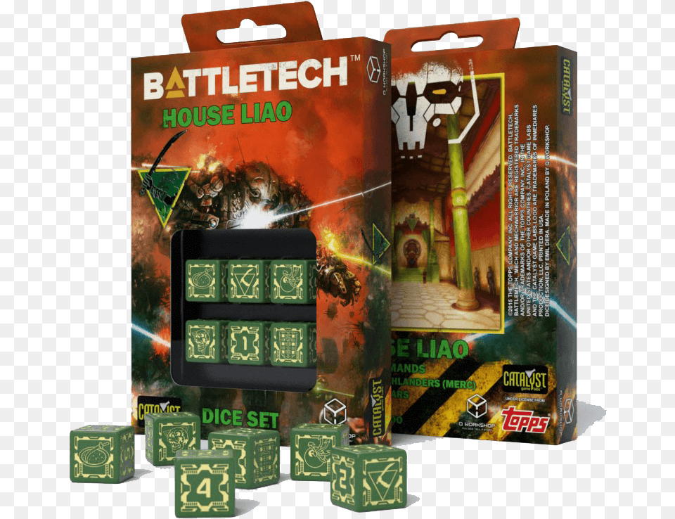 Dice Set 6d6 Battletech House Battletech House Kurita D6 Dice Set 6, Book, Publication Png Image